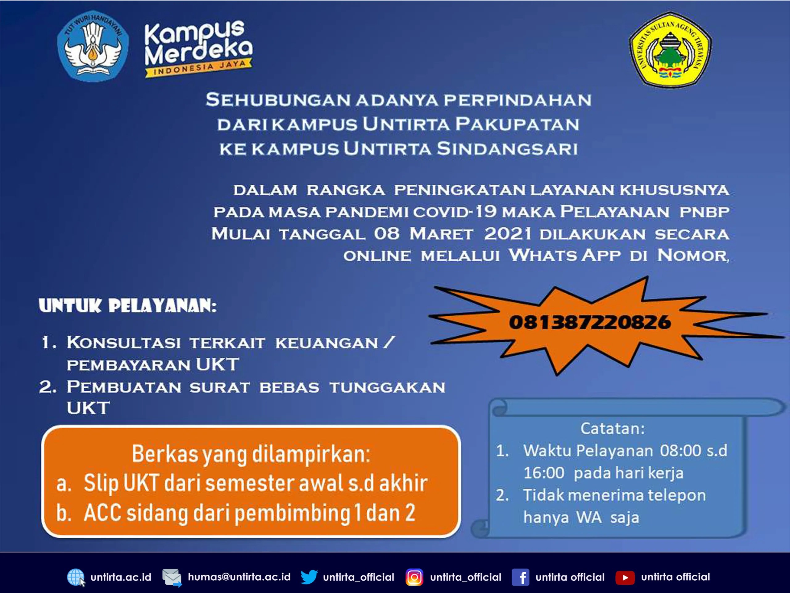 Click for more detailed english meaning translation, meaning, pronunciation and example sentences. Pengumuman Pelayanan Pnbp Terkait Pembayaran Ukt Dan Pembuatan Surat Bebas Tunggakan Ukt Online Untirta Sultan Ageng Tirtayasa University