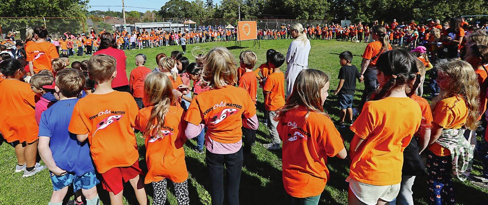 Truth And Reconciliation Day We Are All One Schools Celebrate Orange Shirt Day With Helping Hands Bc News