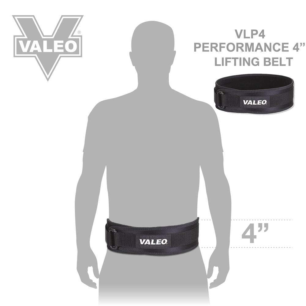 Valeo Vlp4 Performance Low Profile 4 Inch Lifting Belt Weight
