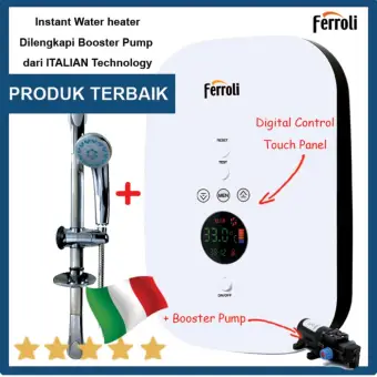 Ferroli Water Heater Instant Divo Sdp 3 3s Dilengkapi Pompa