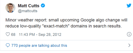 Tên miền trùng từ khóa (Exact match domains)