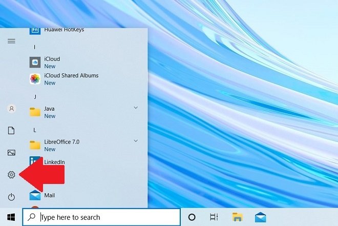 Abrir la configuración de Windows 10