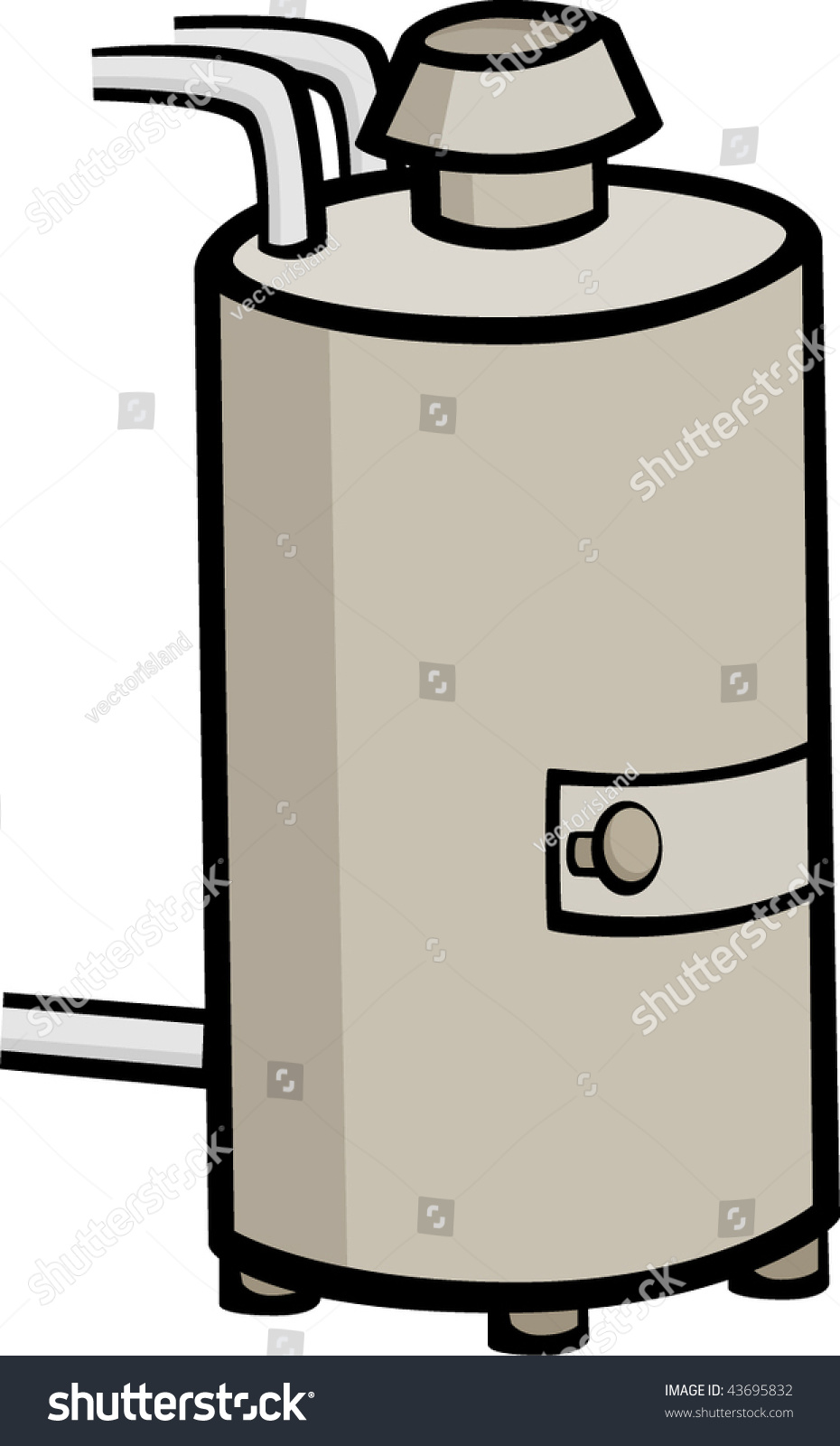 Water Heater Stock Vector Royalty Free 43695832