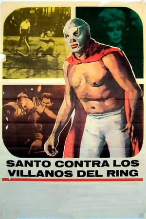 Poster Santo el Enmascarado de Plata vs. los villanos del ring 1968