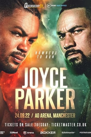 Poster Joe Joyce vs. Joseph Parker 2022