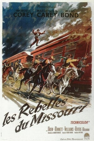 Poster Les rebelles du Missouri 1951