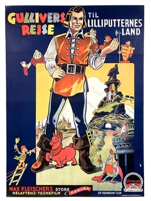 Poster Gullivers rejse til lilliputternes land 1939