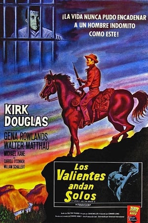 Poster Los valientes andan solos 1962