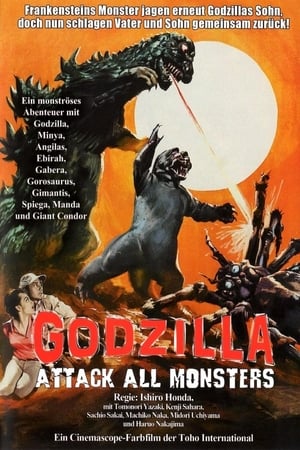 Poster Godzilla: Attack All Monsters 1969
