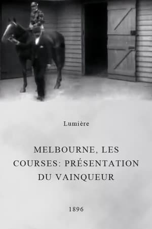 Poster Melbourne, les courses : présentation du vainqueur 1896