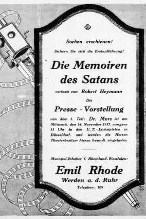 Poster Die Memoiren des Satans. 1. Teil - Doktor Mors 1917