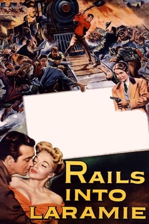 Poster Rails Into Laramie 1954