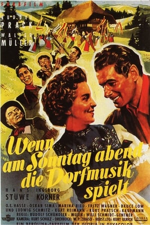 Poster Wenn am Sonntagabend die Dorfmusik spielt 1953