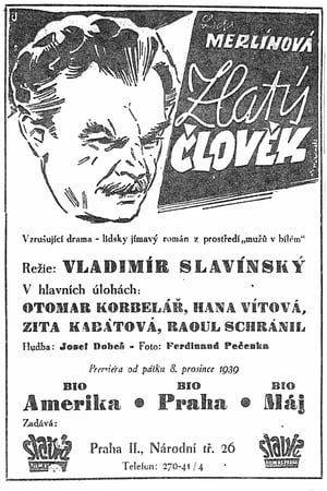 Poster Zlatý člověk 1939