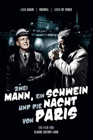 Poster Zwei Mann, ein Schwein und die Nacht von Paris 1956