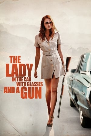 Image Hölgy az autóban szemüvegben és puskával