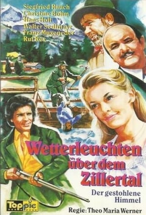 Poster Wetterleuchten über dem Zillertal 1974