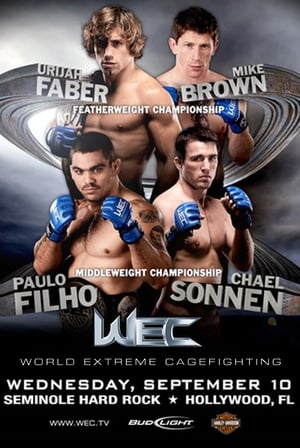 Poster WEC 36: Faber vs. Brown 2008