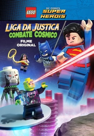 Poster Liga da Justiça Lego - Combate Cósmico 2016
