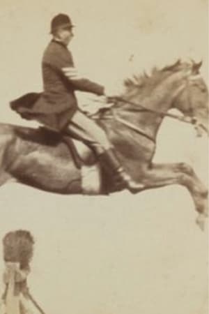 Poster Pferd und Reiter Springen Über ein Hindernis 1888