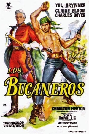 Poster Los bucaneros 1958