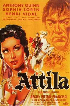 Poster Attila, die Geißel Gottes 1954