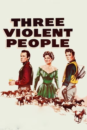 Poster Three Violent People 1956