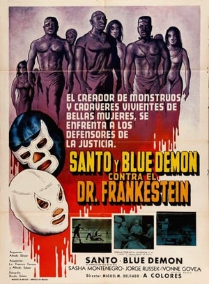 Poster Santo y Blue Demon contra el doctor Frankenstein 1974