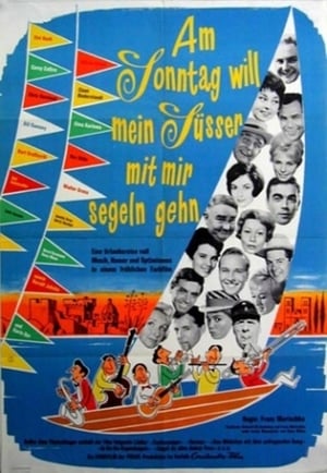 Poster Am Sonntag will mein Süßer mit mir segeln gehn 1961