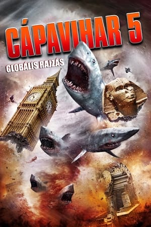 Poster Sharknado 5. - Globális rajzás 2017