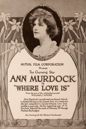 Poster Where Love Is 1917