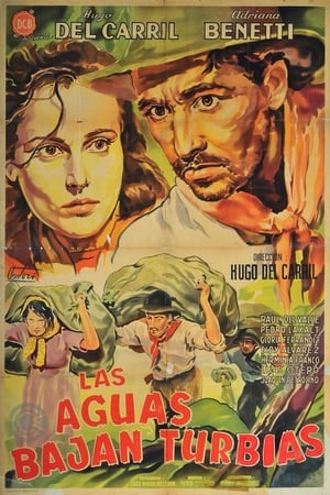 Poster Las aguas bajan turbias 1952