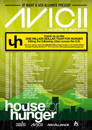 Poster Avicii på turné 2013