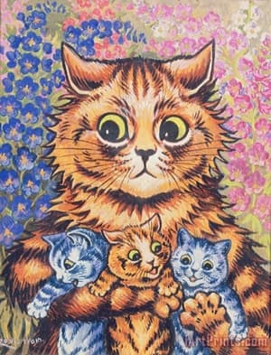 Poster Art Celebrities At Home - Mr Louis Wain 1921