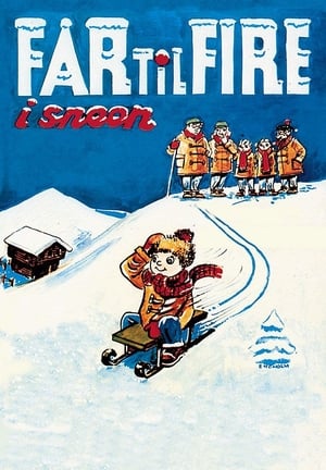 Poster Far til fire i sneen 1954