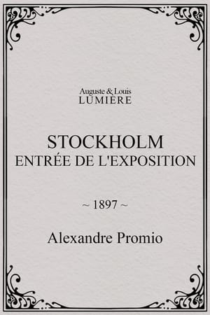 Poster Stockholm, entrée de l'exposition 1897