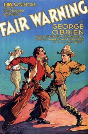 Poster Fair Warning 1931