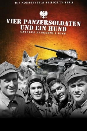 Image Vier Panzersoldaten und ein Hund
