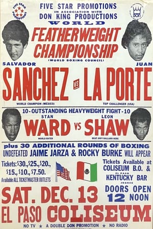 Poster Salvador Sanchez vs. Juan Laporte 1980