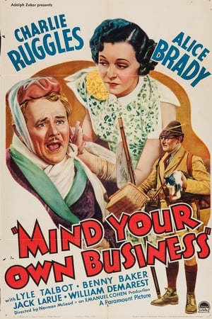 Poster Mind Your Own Business 1936