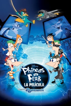 Poster Phineas y Ferb: A través de la 2ª dimensión 2011
