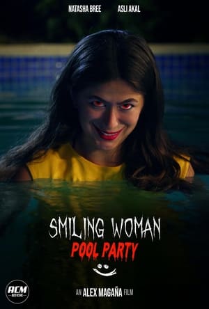 Poster Smiling Woman Pool Party 2023