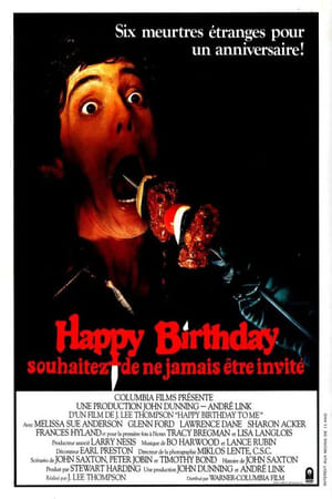 Poster Happy birthday, souhaitez ne jamais être invité 1981