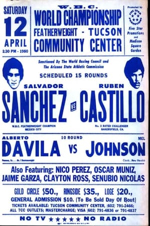 Poster Salvador Sanchez vs. Ruben Castillo 1980