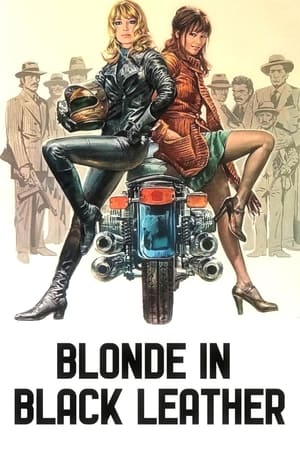 Poster Blonde in Black Leather 1975
