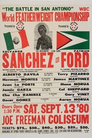 Poster Salvador Sanchez vs. Patrick Ford 1980
