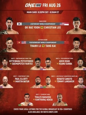 Poster One Championship: ONE 160 2022