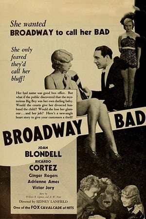 Poster Broadway Bad 1933
