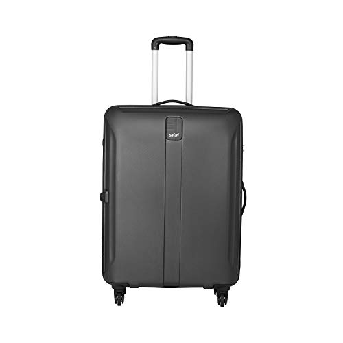 Safari Polycarbonate 55 cms Black Hardsided Cabin Luggage (THORSHARPANTI554WBLK)
