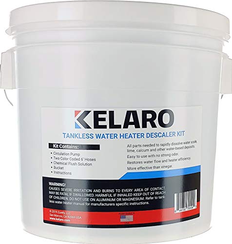 Kelaro Tankless Water Heater Flushing Kit With Rectorseal Import